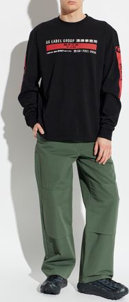 44 Label Group Long Sleeve T-shirt, Mens, Black