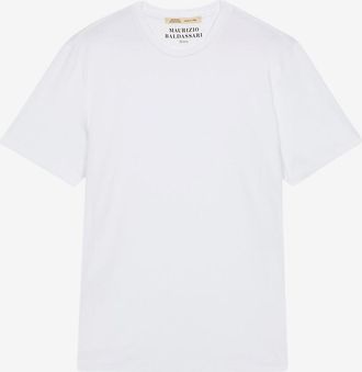 Maurizio Baldassari T-Shirt mit Rundhalsausschnitt aus Baumwolljersey