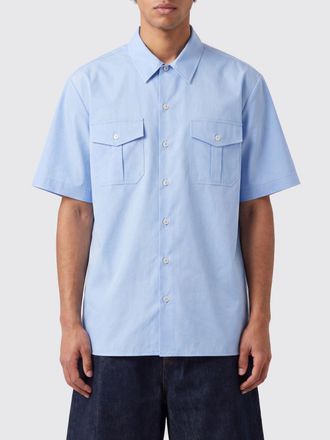 Maison Margiela Camicia bowling a righe in cotone con maniche corte