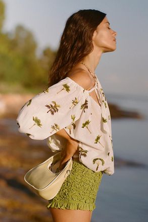 Melie Bianco Piped Mini Shoulder Bag