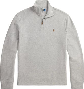 Polo Ralph Lauren Sweater met halve rits - Grijs