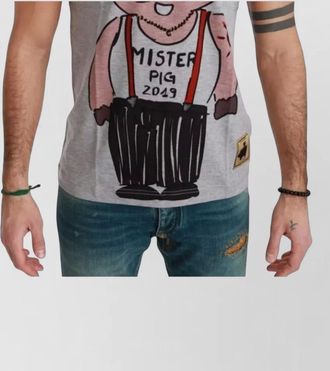Dolce & Gabbana cotton graphic print short-sleeve t-shirt