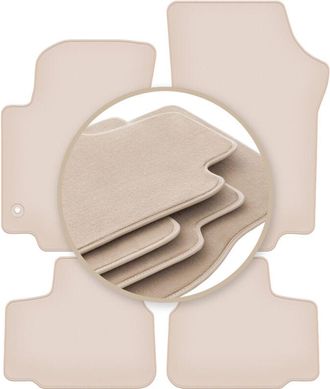 OEM Alfombrillas Premium Beige Para: Skoda Citigo Hatchback 2011