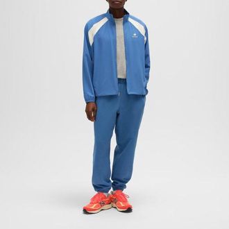 New Balance Hombre Made in USA Woven Jacket en Azul, Nylon tejido, Talla XL