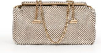 Badgley Mischka Juniper Crystal Vintage Inspired Clutch in Gold at Nordstrom, Size Small