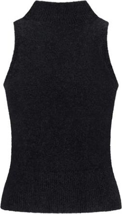Patou Sleeveless Tops, female, Black, Size: S Alpaca Sleeveless Top