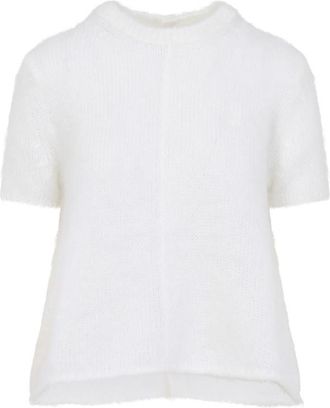 Loewe White Crew Neck Sweater