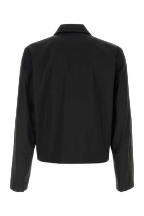 Gucci Mens Black Faille Jacket Acetate Silk Mix Giubbini