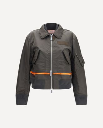 sacai Giacca in nylon con doppia cerniera Woman 3