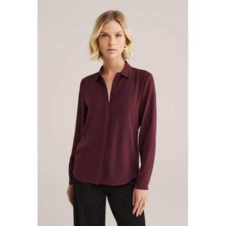 WE Fashion blouse donkerrood