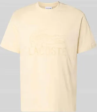 Lacoste Regular Fit T-Shirt aus reiner Baumwolle in Beige, Gr&ouml;&szlig;e XXXL