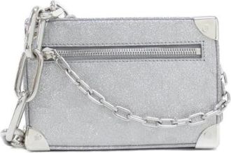Louis Vuitton Pre-owned Damier Glitter Mini Soft Trunk Schoudertas - Dames - Vintage Mini Tas - Grijs - ONE Size - Leer - Vintage