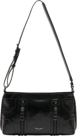 Zadig&Voltaire Sunny Moody Vintage Crossbody - Dames - Schoudertassen - Zwart - ONE Size - Leer - Tassen