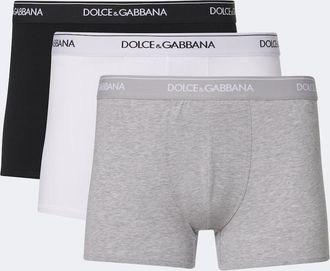 Dolce & Gabbana Set of 3 cotton-blend jersey briefs