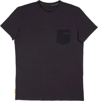 Roberto Ricci Design Polyester Shirt met Technische Zak - Heren - T-shirts - Blauw - M - Polyester - Tops