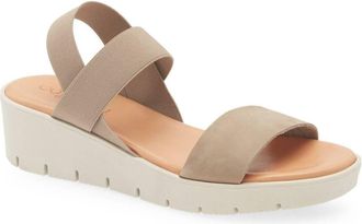 Cordani Womens Morgan Wedge Sandal In Taupe