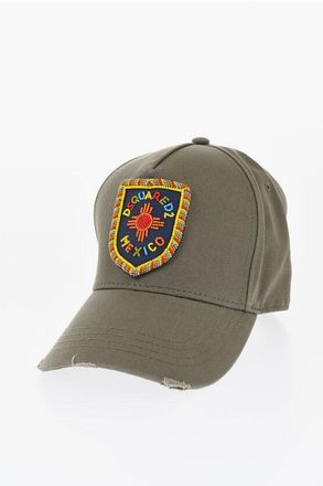 Dsquared2 Vintage Effect Cotton Cap with Beads Logo size Unica