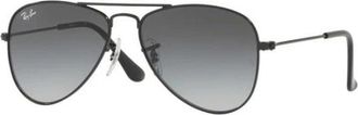 Ray-Ban Junior Aviator Rj 9506S 220/11 - unisex - Zonnebrillen - Zwart - 50 MM - Accessoires