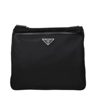 Prada Re Nylon Umh&auml;ngetaschen Mann Schwarzer Stoff