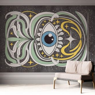 Tulup Fotomurale Adesivo Stickers - Murali Decorativo - Soggiorno Moderno - Effetto Realistico - Occhio Simmetrico 312x219 Cm