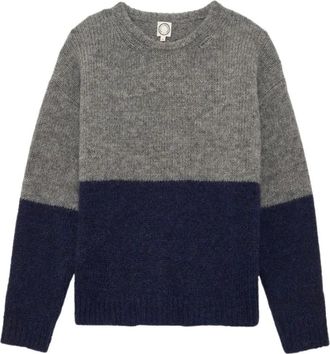 Ines De La Fressange Dana Colourblock Jumper - Dames - Ronde hals truien - Grijs - L - Truien & Vesten