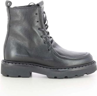 Mjus Zwarte Damesschoenen Elegant Stijl - Dames - Veterlaarzen - Zwart - 41 EU - Schoenen