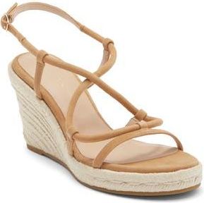 Stuart Weitzman Nilla Espadrille Platform Wedge Sandal in Camel at Nordstrom Rack, Size 8.5