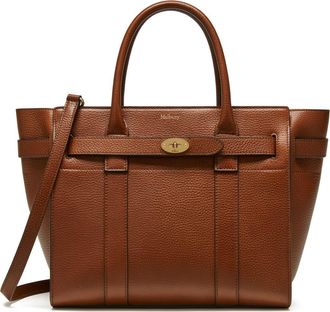 Mulberry Small Zipped Bayswater Leather Satchel in Oak at Nordstrom