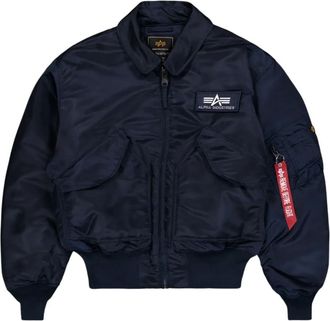 Alpha Industries Cwu-45 Heritage Bomber Jacket Rep. - Dames - Bomber jackets - Blauw - XL - Nylon - Jassen