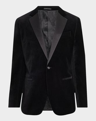 Reiss Men & apos;s Ace Velvet Satin-Trim Blazer