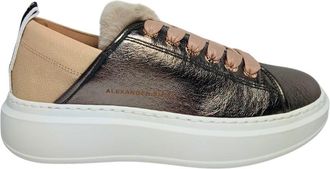 Alexander Smith Leather Sneaker - Dames - Sneakers - Grijs - 37 EU - Leer - Schoenen
