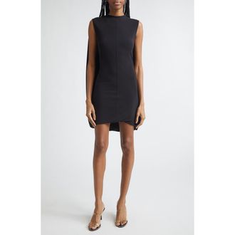 Alexander Wang Drape Back Minidress in Black at Nordstrom, Size X-Small