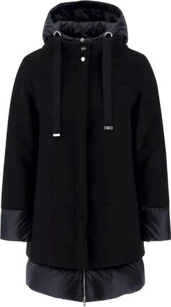 Herno Dames, Mantels, Zwart, Maat: XS Katoen