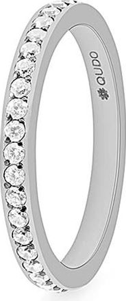 Qudo Spacer Ring Eternity Small - Crystal in Silver at Nordstrom, Size 8.5