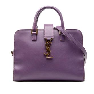 Saint Laurent Pre-owned Saint Laurent Baby Leather Monogram Cabas Satchel Ladies 33FWSH26H37DEMRC