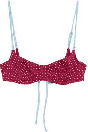 Frankies Bikinis Polka-dot-pattern Bikini Top