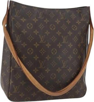 Louis Vuitton Pre-owned Shoulder Bags, female, Brown, Size: ONE SIZE Pre-owned Vintage Canvas Shoulder Bag