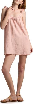 Sunday Citizen Cotton Muslin Chemise in Peach Powder at Nordstrom, Size X-Large