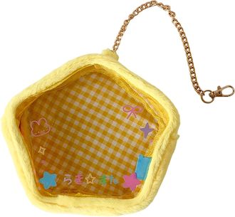 Generic Clear Keychain Pouch - Transparent Doll Case, 3d Cartoon Protective Cover, Compact Portable Function, High Performance Accessory Category, Storage Pou