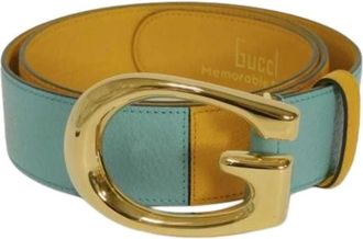 Gucci Pre-owned Vintage Leren Riem - Dames - Vintage Accessoires - Veelkleurig - ONE Size - Leer - Vintage