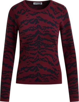 Essentiel tiger-print top - Red