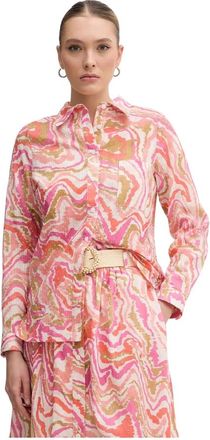 La Petite Francaise Cheyenne Shirt - Dames - Overhemden - Roze - L - Katoen - Overhemden