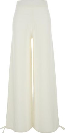 Max Mara White Relaxed Elasticated Pants