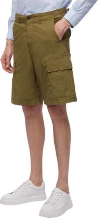 Brooks Brothers Military Stretch Katoenen Cargo Shorts - Heren - Korte Broeken - Groen - W34 - Katoen - Korte Broeken