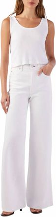 Amo Frida Wide Leg Jeans In Alabaster