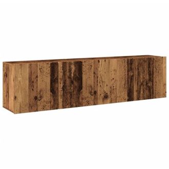 vidaXL Vidaxl - Muebles de tv de pared 2 uds madera envejecida 80x30x41 cm
