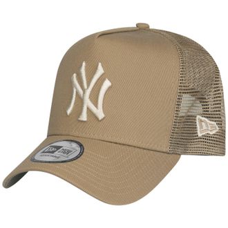 New Era Snapback Trucker Cap - New York Yankees Khaki - One Size