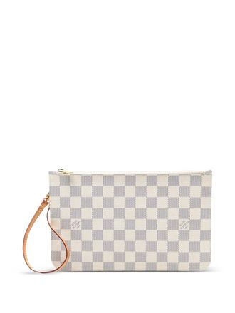 Louis Vuitton 2014 Damier Azur Neverfull MM pouch - Bianco