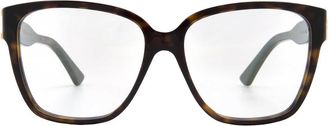 Cartier C Decor Demo Butterfly Ladies Eyeglasses CT0451O 002 55