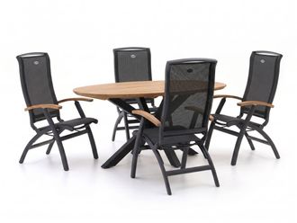 Hartman Hartman Da Vinci/Stephanie 200cm dining tuinset 5-delig verstelbaar
